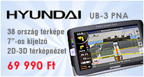 Hyundai UB-3 PNA Teljes iGO8 alap� Eur�pa t�rk�pszoftver